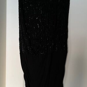 Elegant Black Sequin Dress